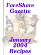 FareShare Gazette MasterCook Cookbook Cover for January 2004