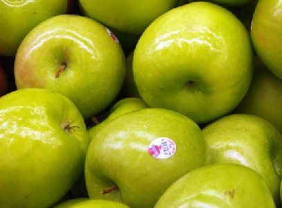 Granny Smith Apples in the Market Place