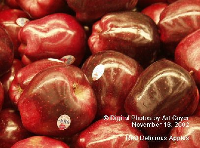 Red Delicious Apples in the Market Place