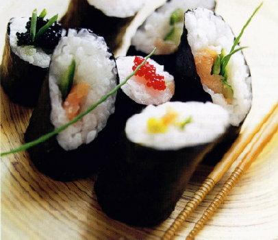 Maki-Zushi (Rolled Sushi) from the Chrysler Magazine