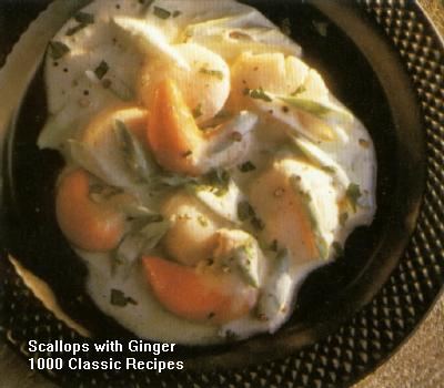 Scallops with Ginger, 1000 Classic Recipes