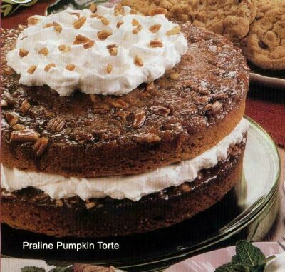 Praline Pumpkin Torte